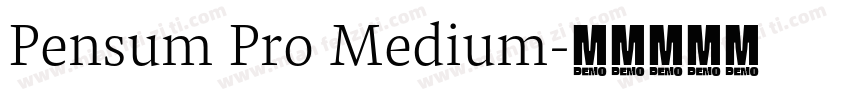 Pensum Pro Medium字体转换